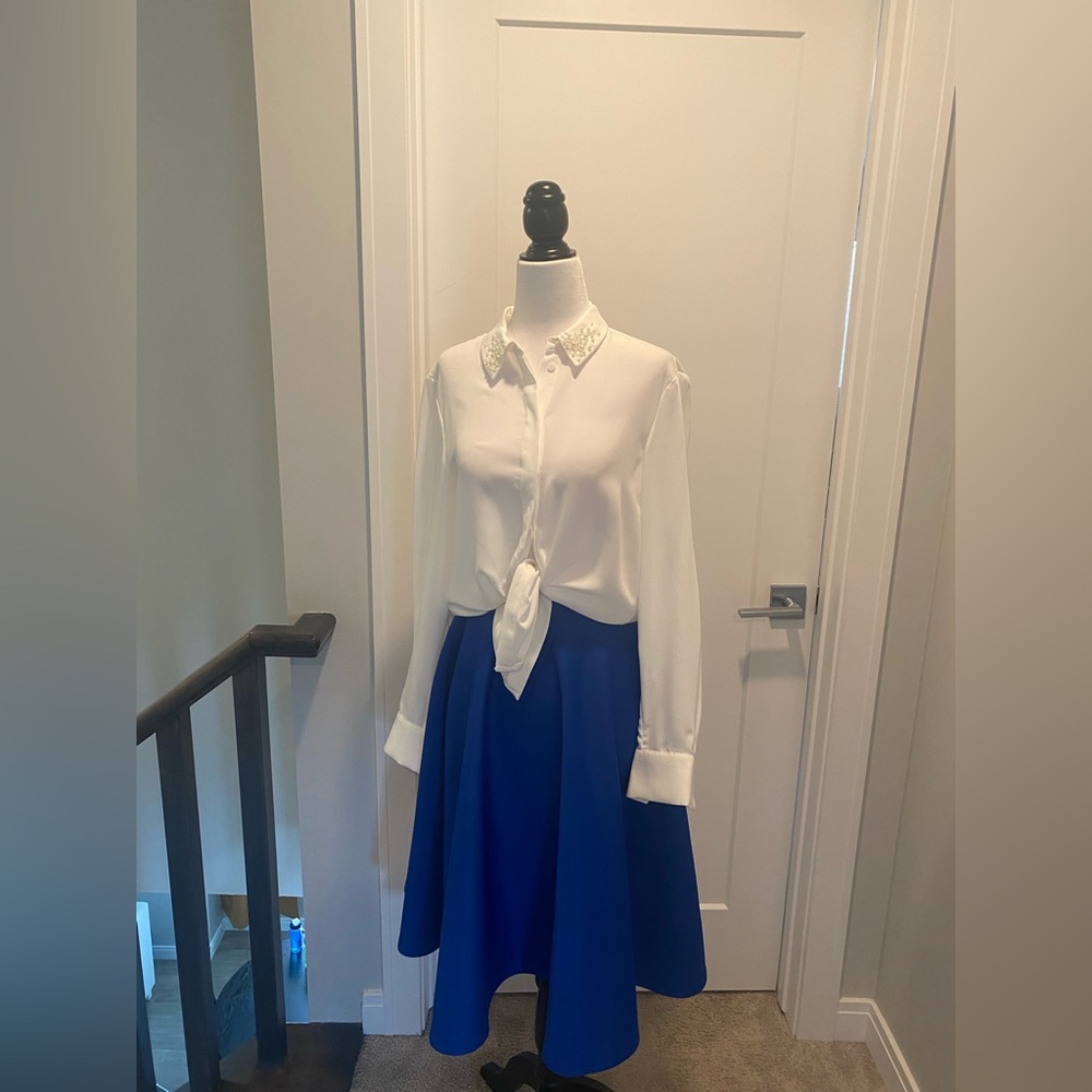 ASOS Royal Blue Skater Skirt